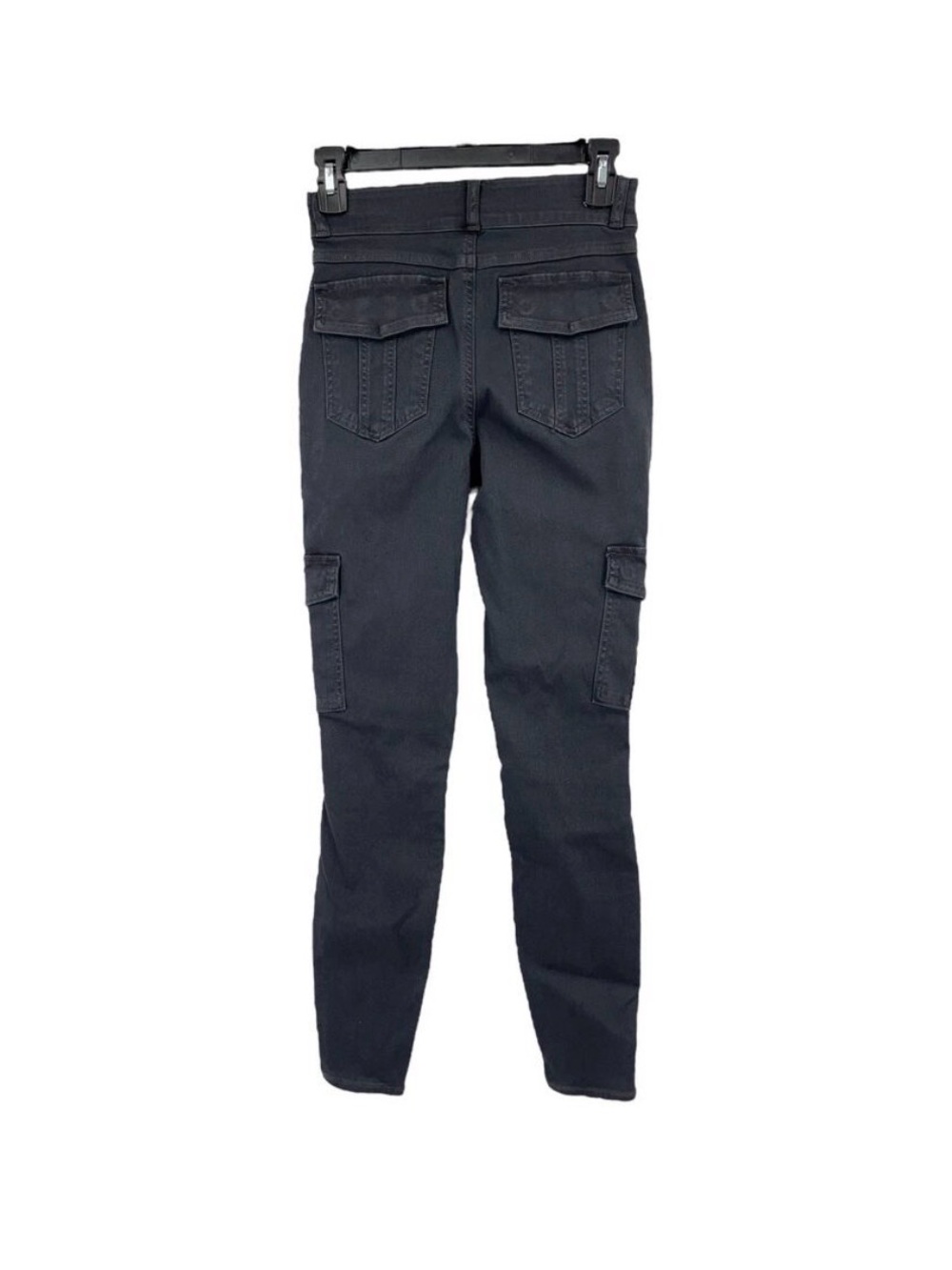 Spanx High-Rise Charcoal Cargo Skinny Ankle Jeans - Women - Picture 3 of 4